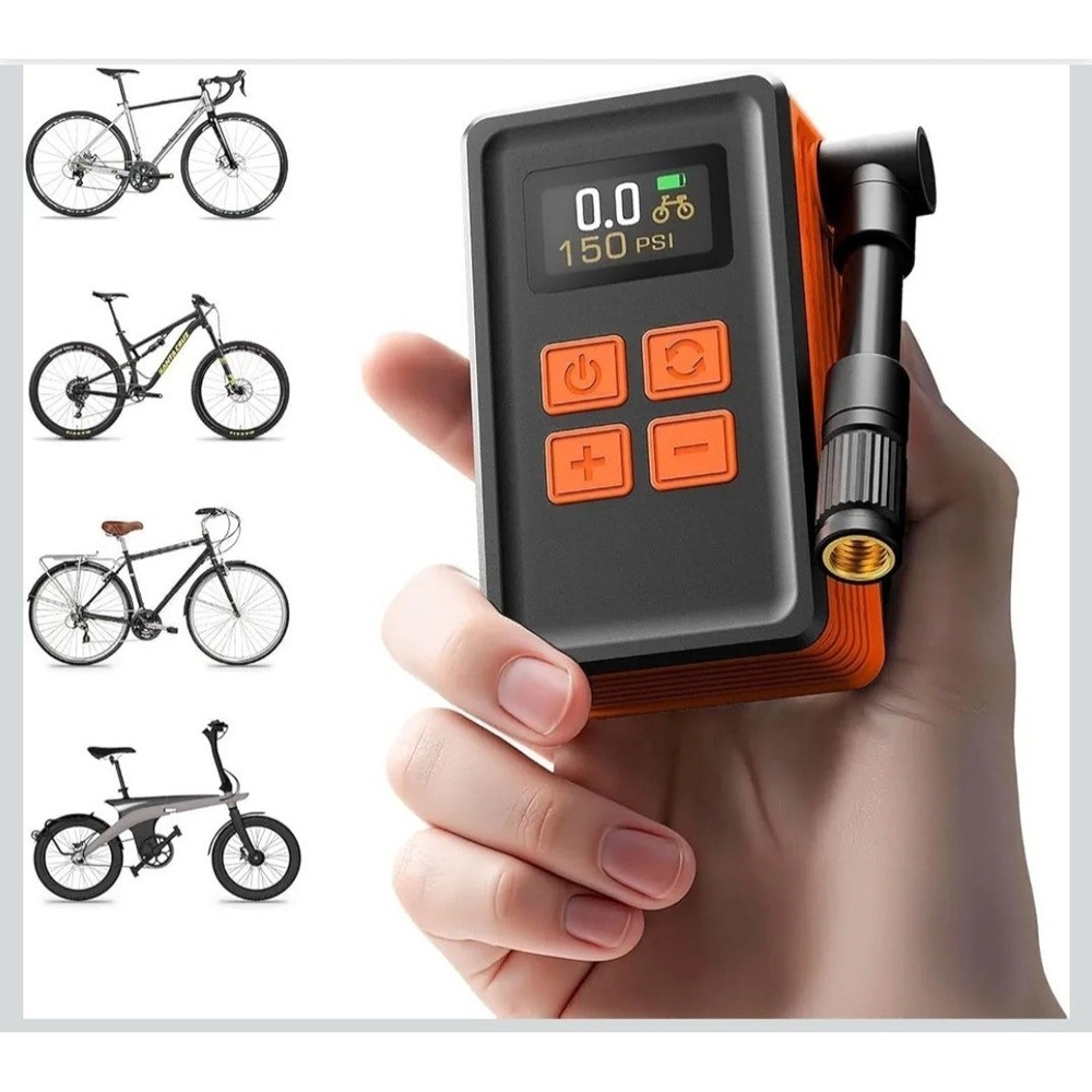 ToolboxMini Bike Pump 150PSI with Gauge